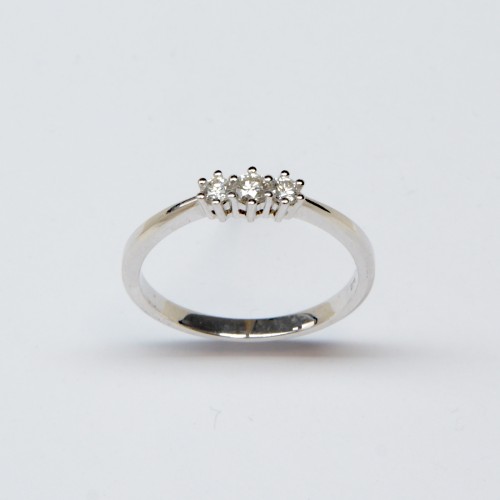 9ct White Gold Diamond Ring
